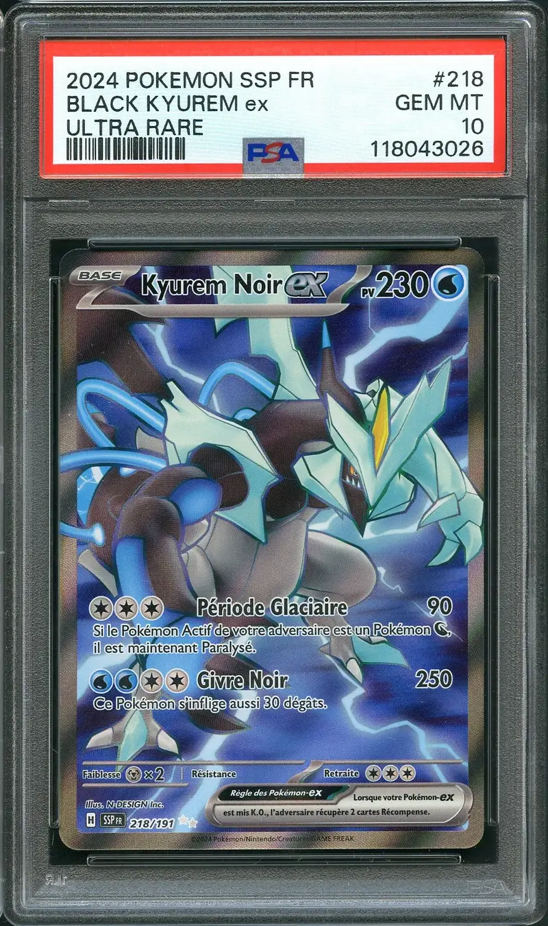 PSA 10 Kyurem Noir Ex