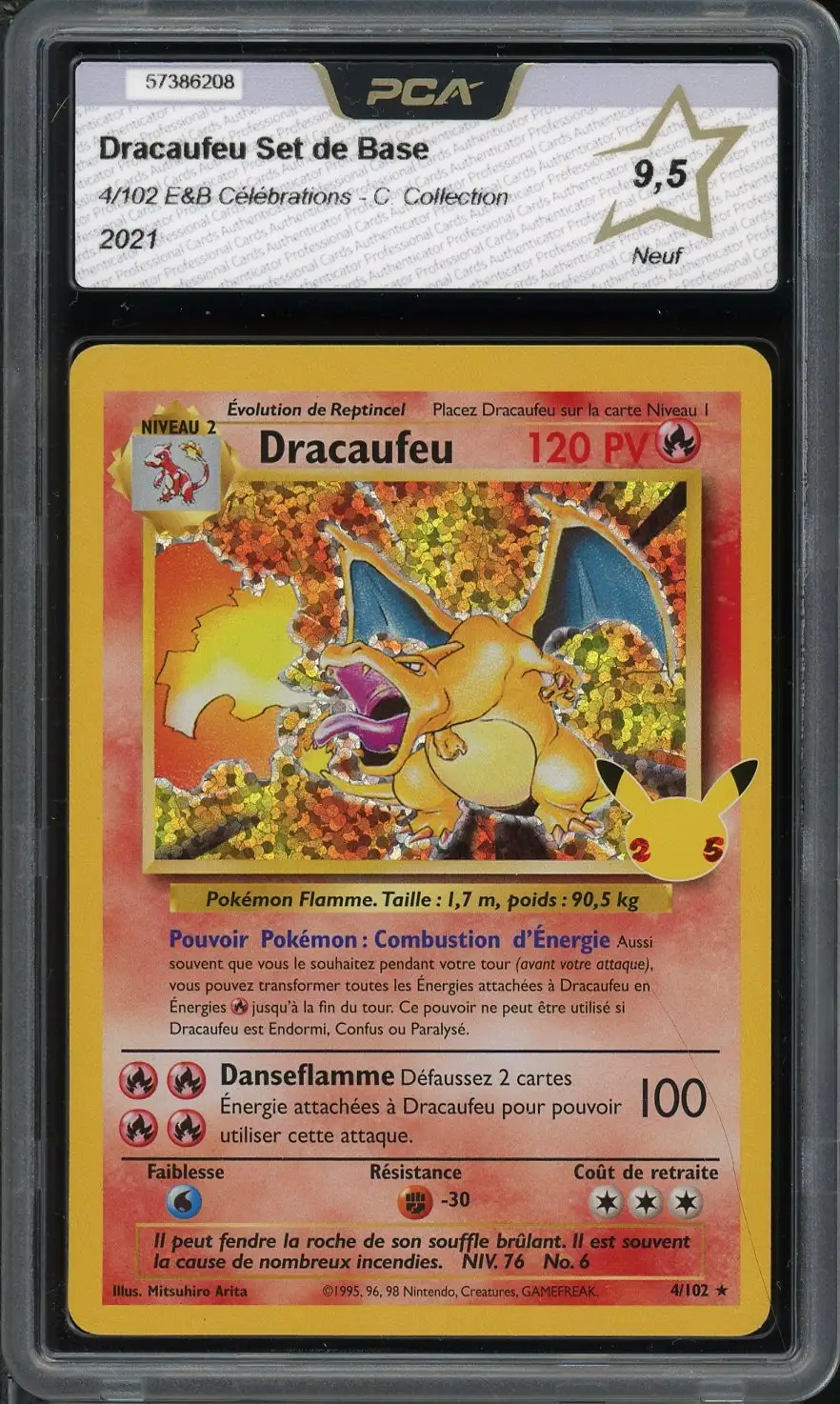 PCA 9.5 Dracaufeu Holo