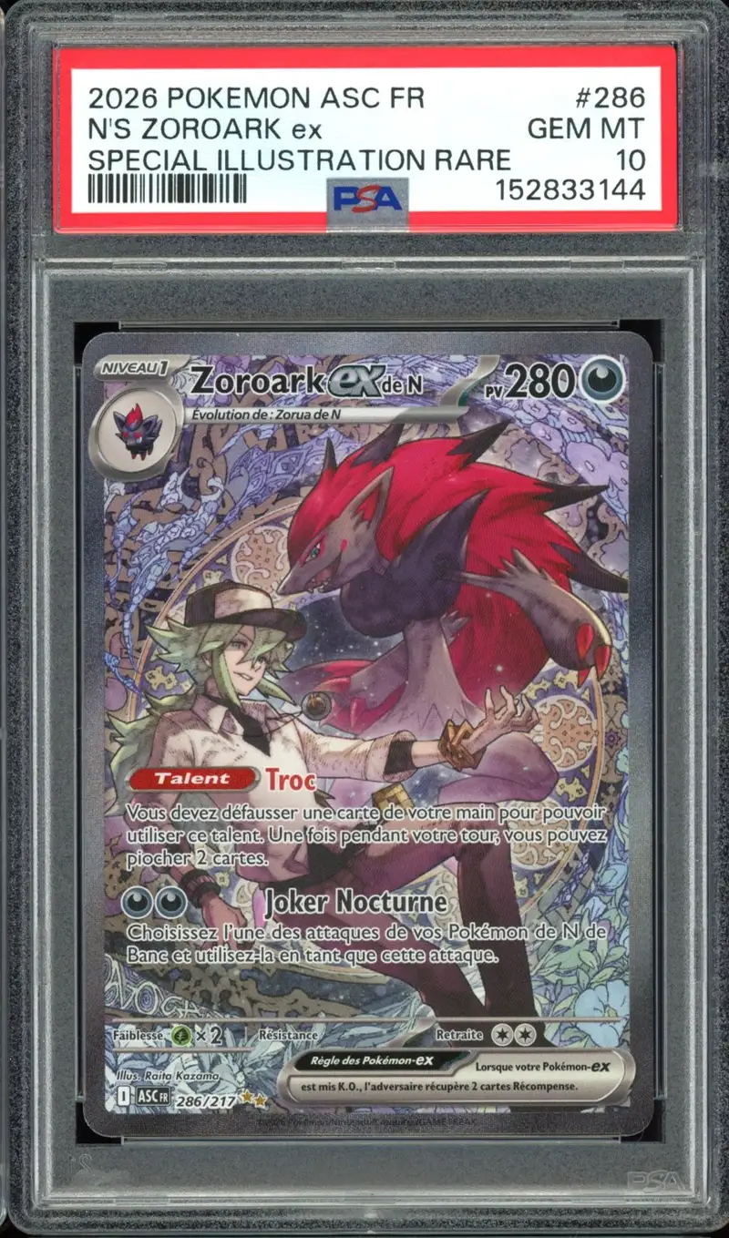 PSA 10 Greninja & Zoroark Gx