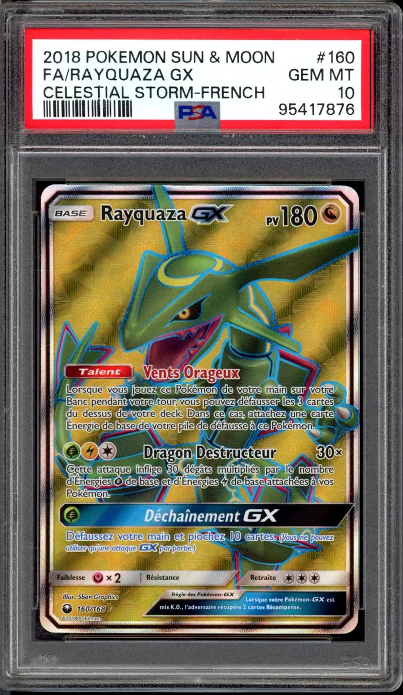 PSA 10 Rayquaza Gx