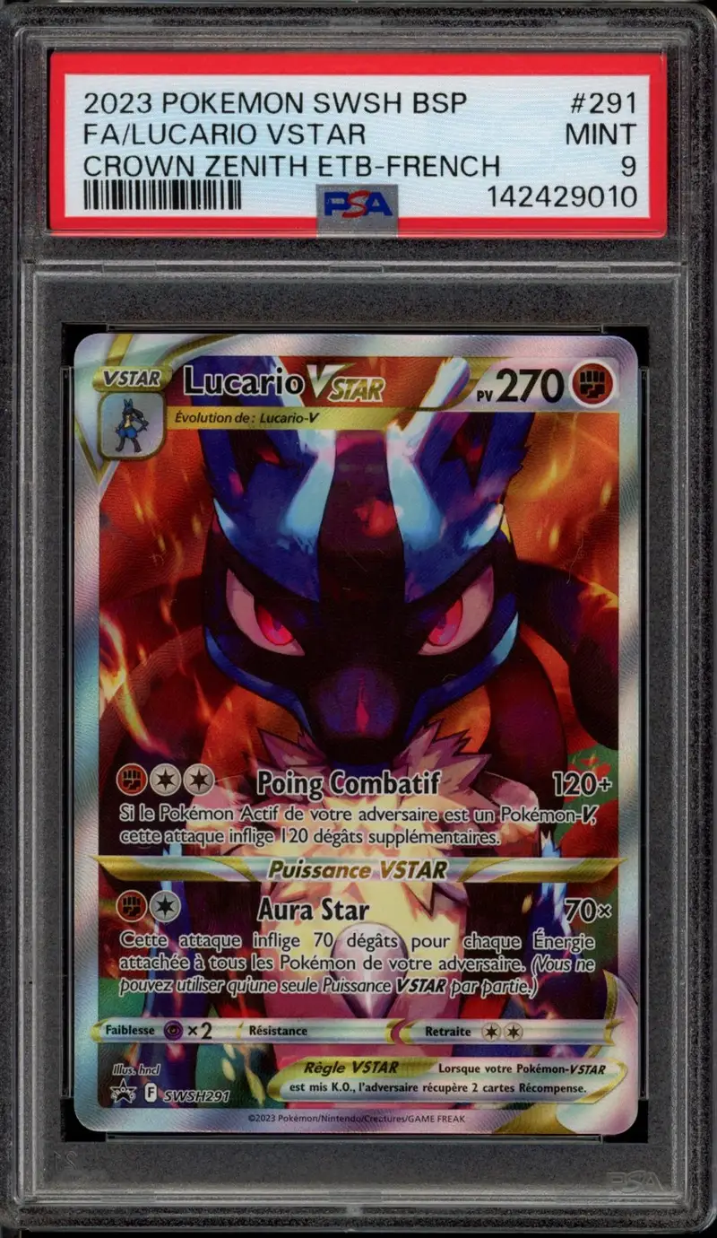 PSA 9 Lucario VStar