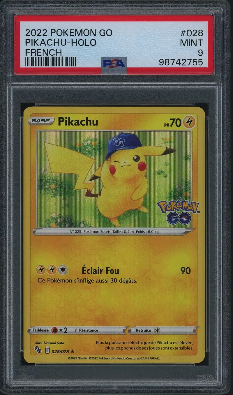 PSA 9 Pikachu Holo
