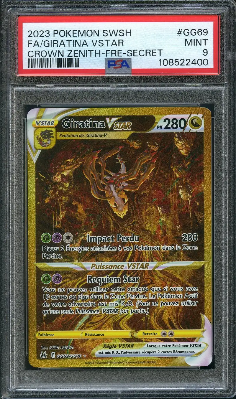 PSA 9 Giratina VStar Gold
