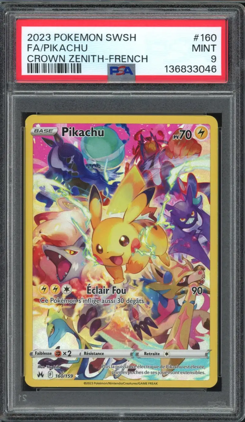 PSA 9 Pikachu