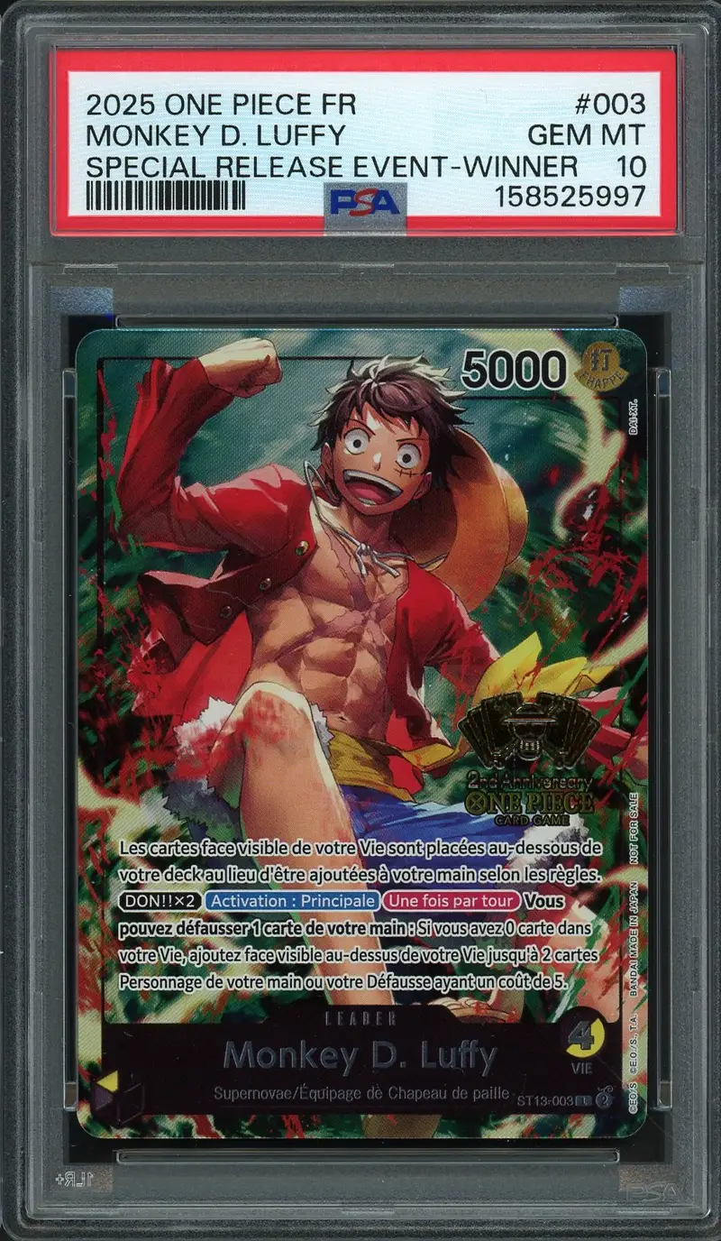 PSA 10 Monkey D. Luffy