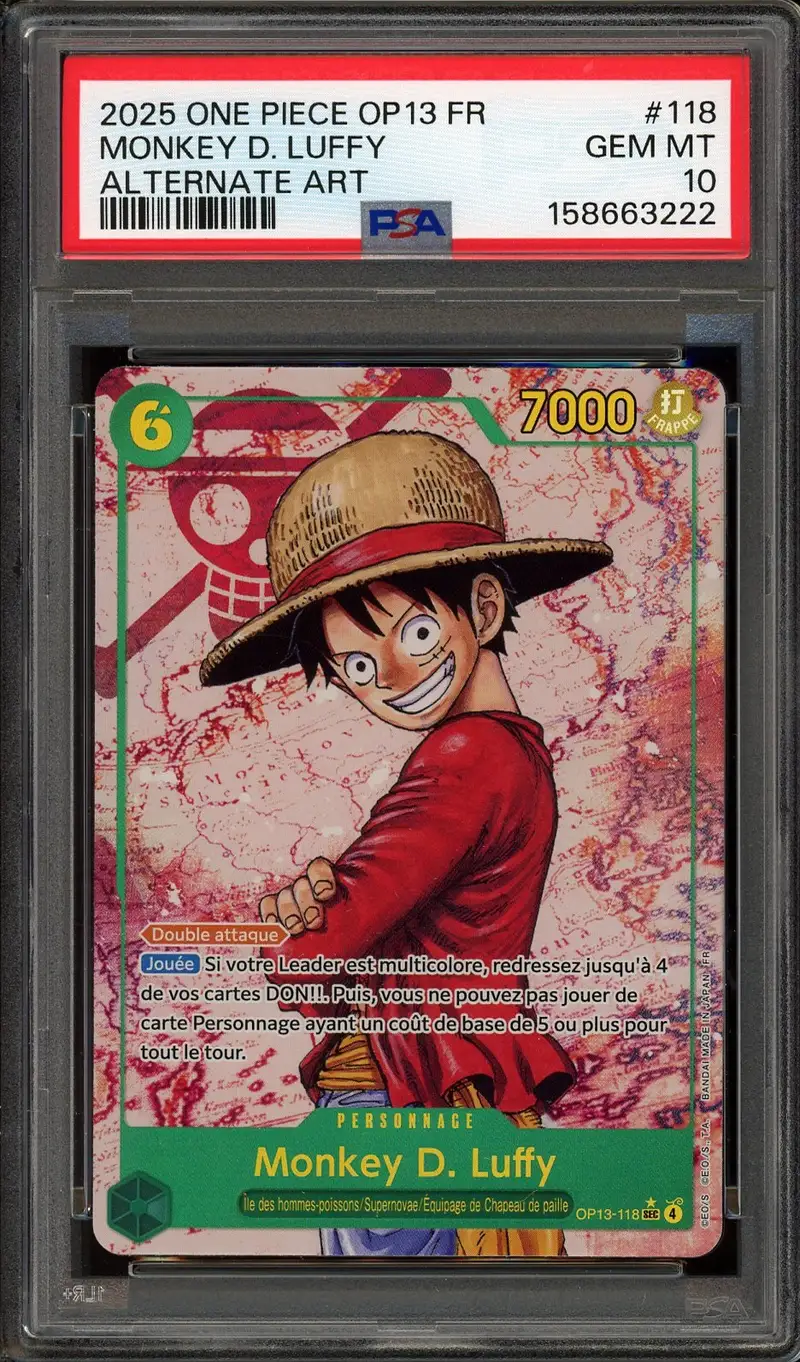 PSA 10 Monkey D. Luffy