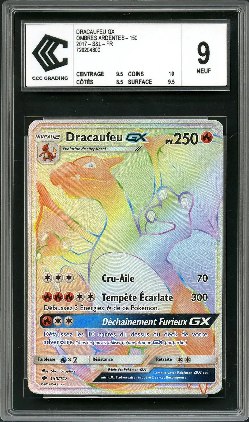 CCC 9 Dracaufeu Gx Rainbow