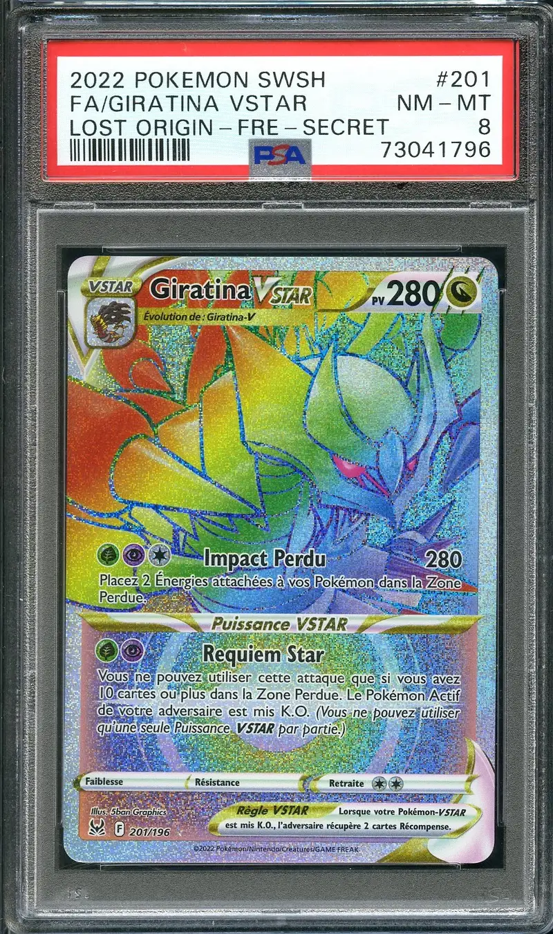 PSA 8 Giratina VStar Rainbow