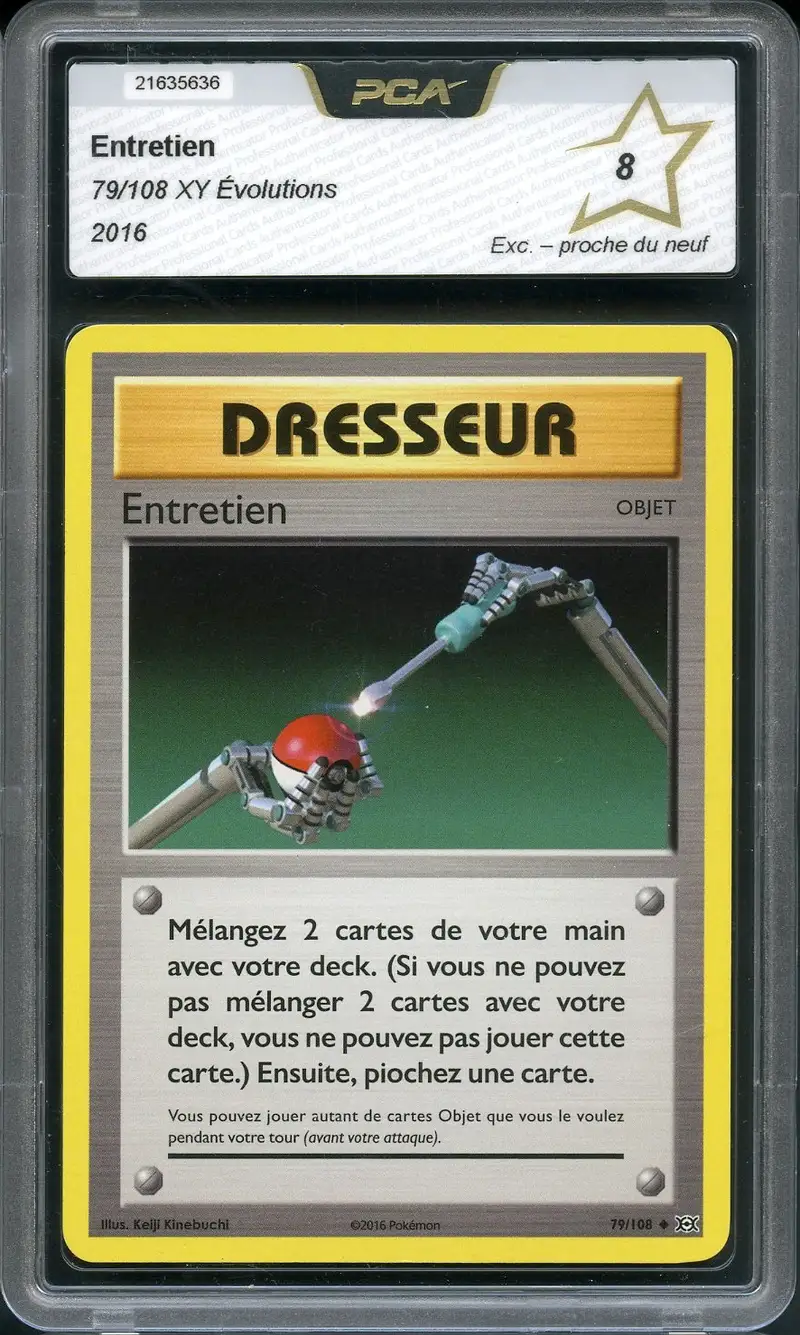 PCA 8 Entretien