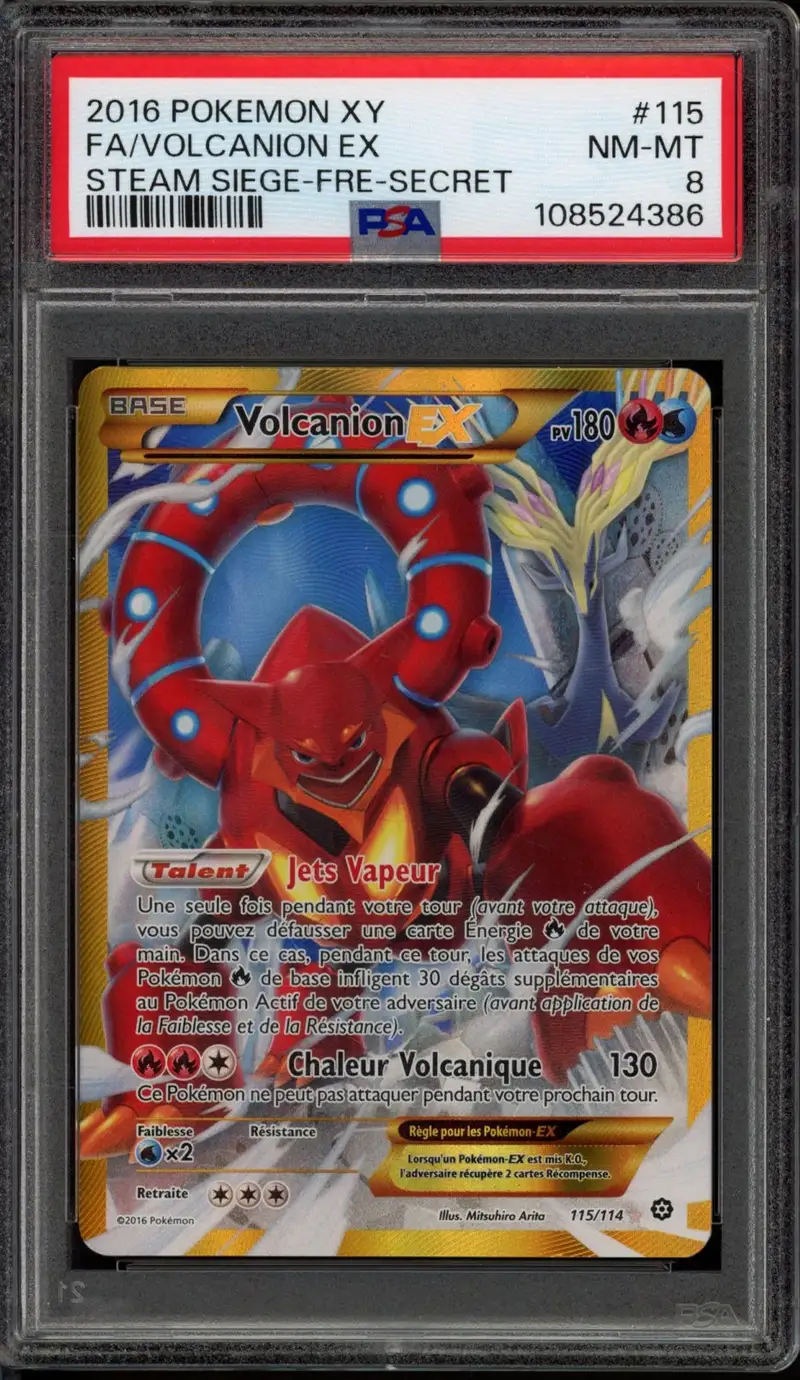 PSA 8 Volcanion Ex