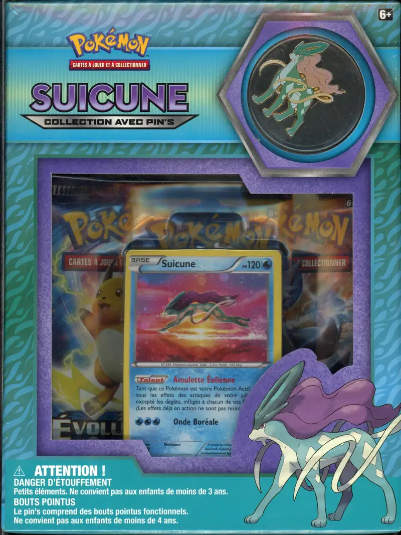 Coffret Collection Pin's Suicune