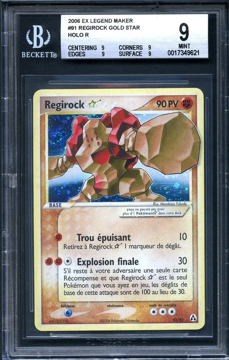 BGS 9 Regirock Gold Star