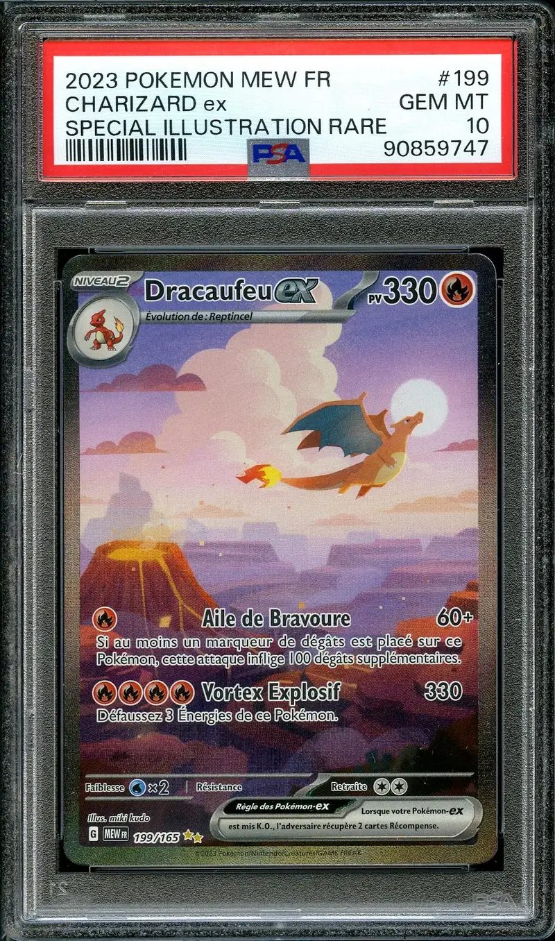 PSA 10 Dracaufeu Ex