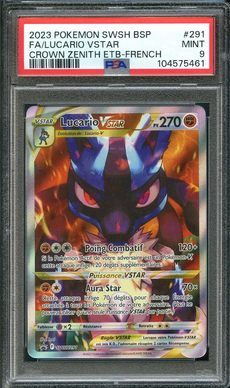 PSA 9 Lucario VStar