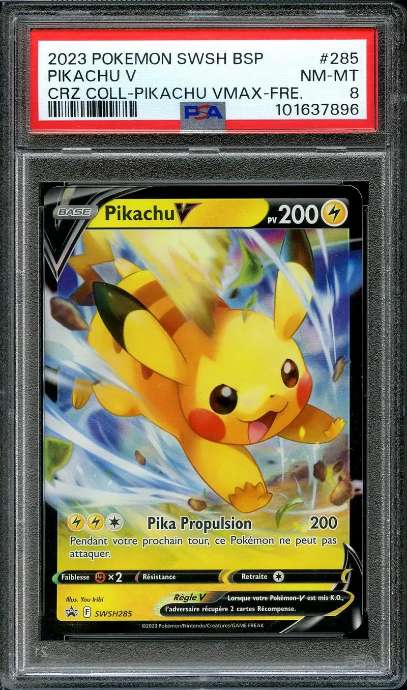 PSA 8 Pikachu V