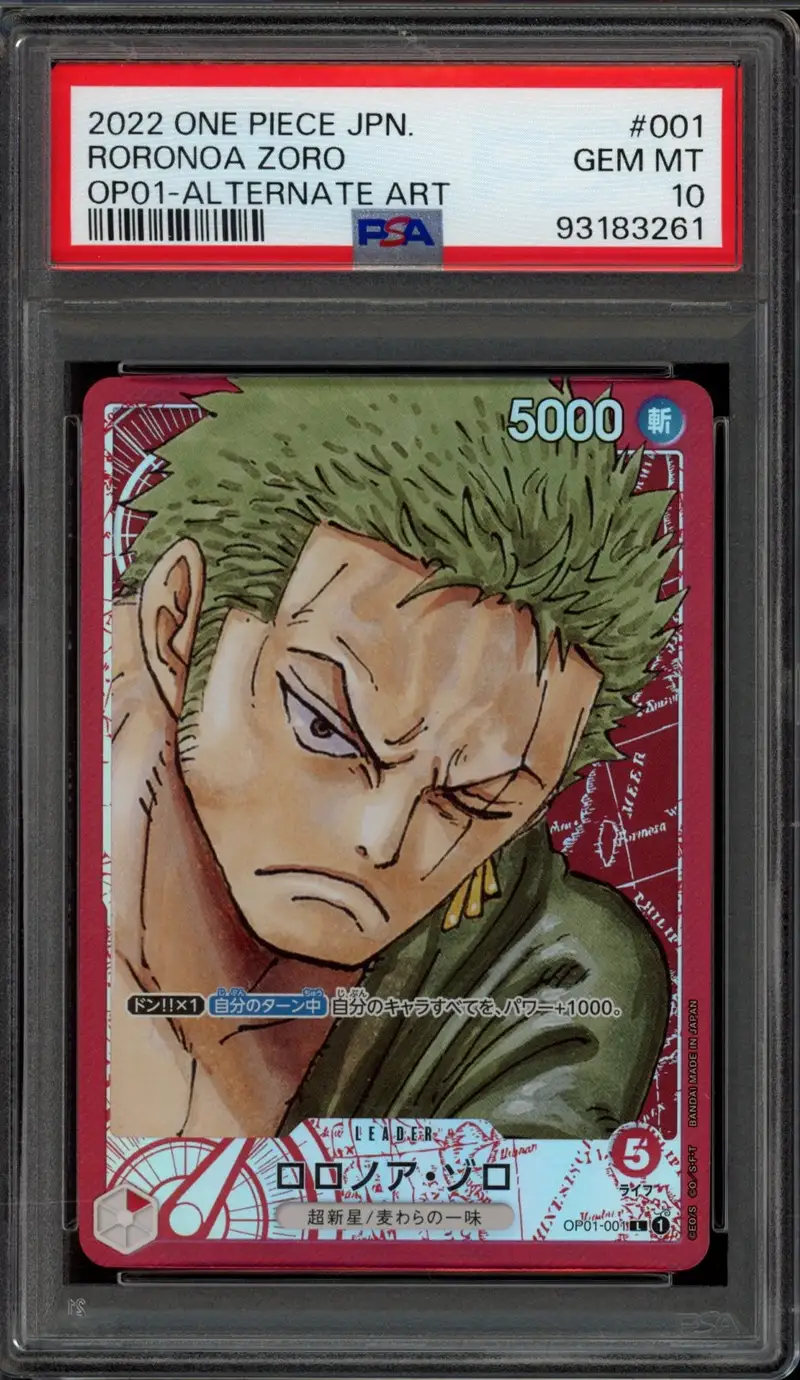PSA 10 Roronoa Zoro