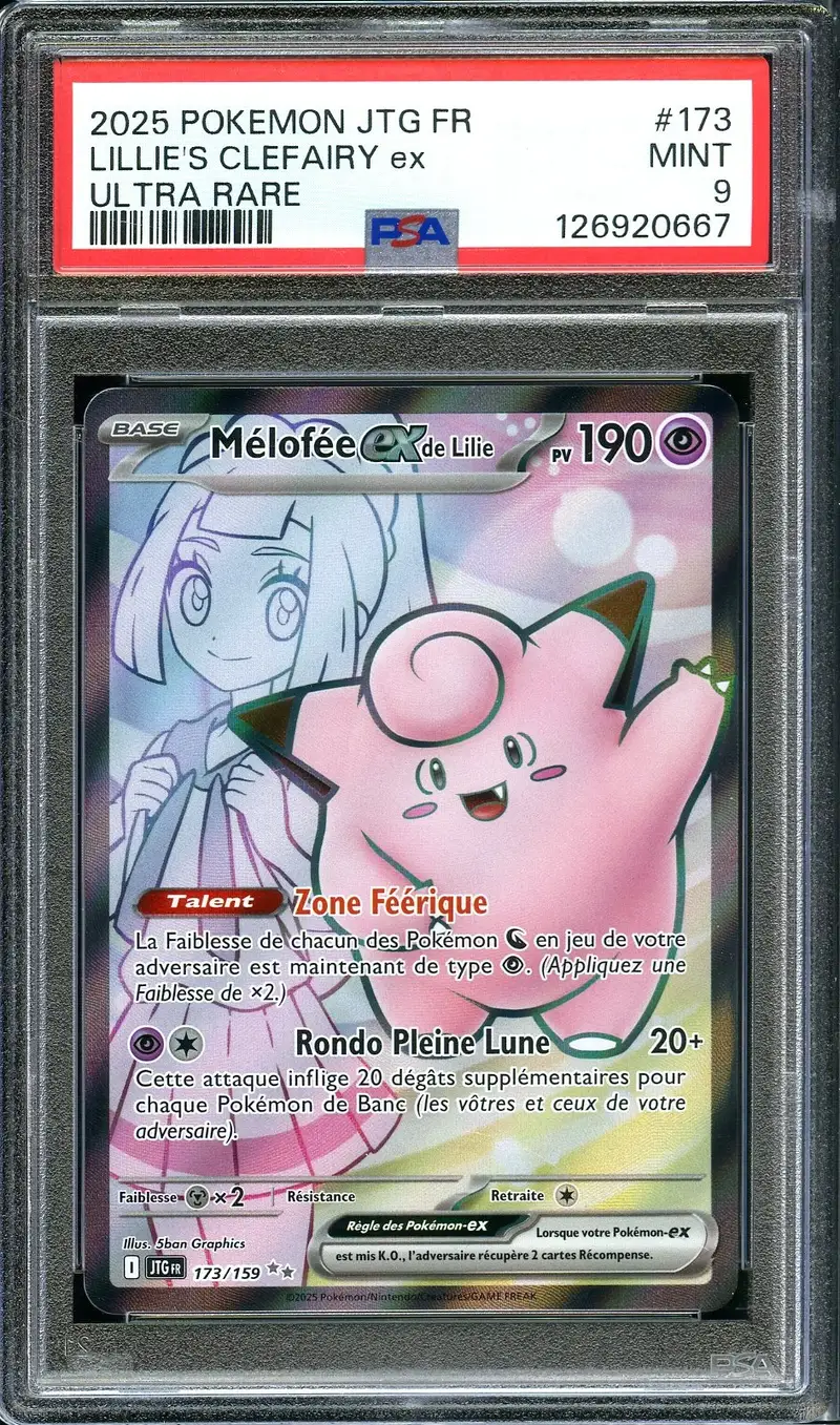 PSA 9 Mélofée Ex de Lilie