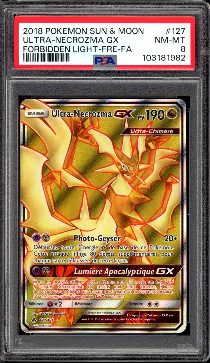 PSA 8 Ultra Necrozma Gx