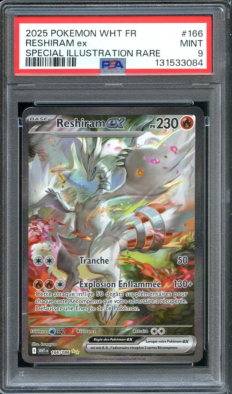 PSA 9 Reshiram Ex