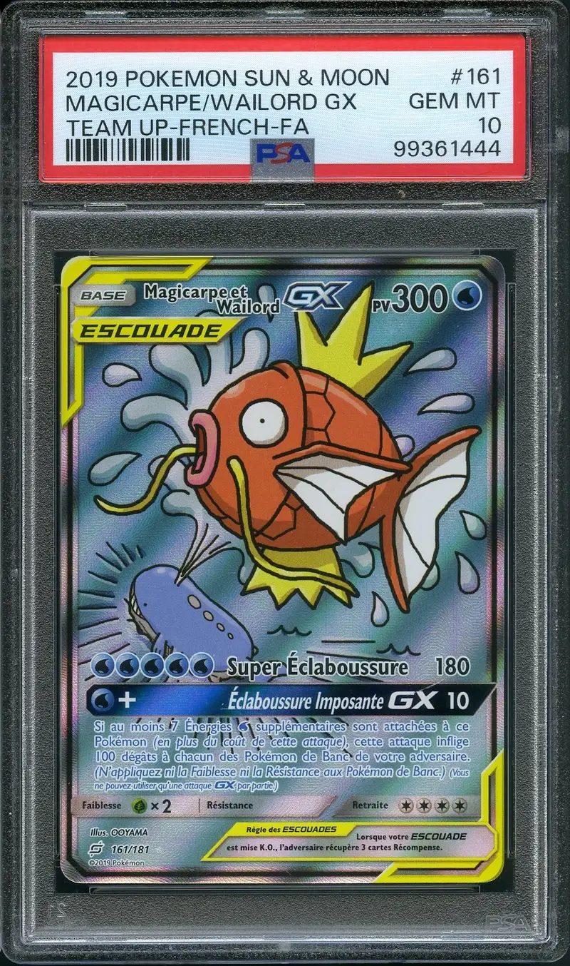 PSA 10 Magicarpe et Wailord Gx