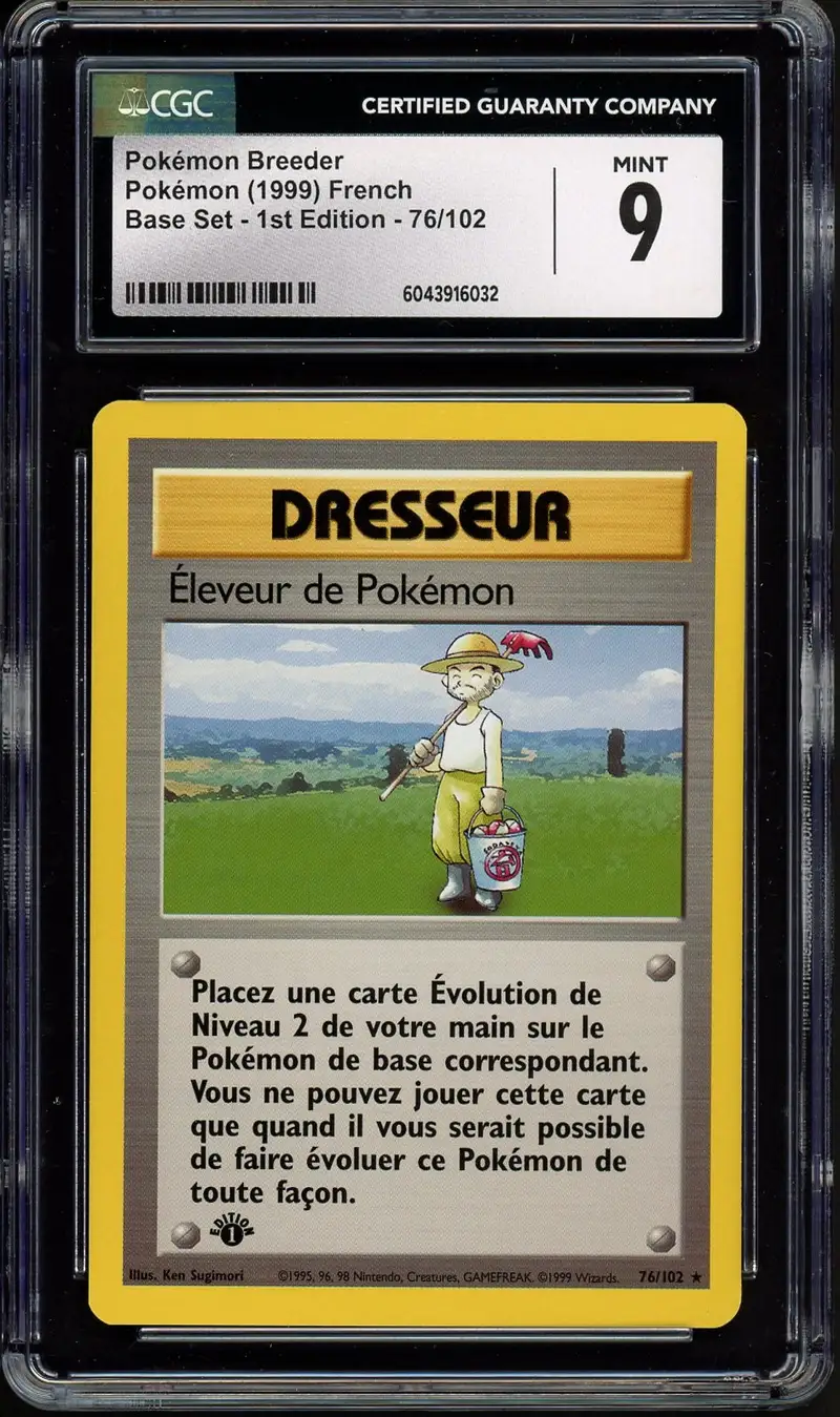 CGC 9 Eleveur de Pokémon