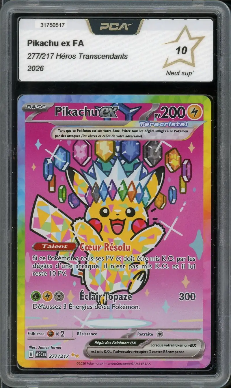 PCA 10 Pikachu Ex