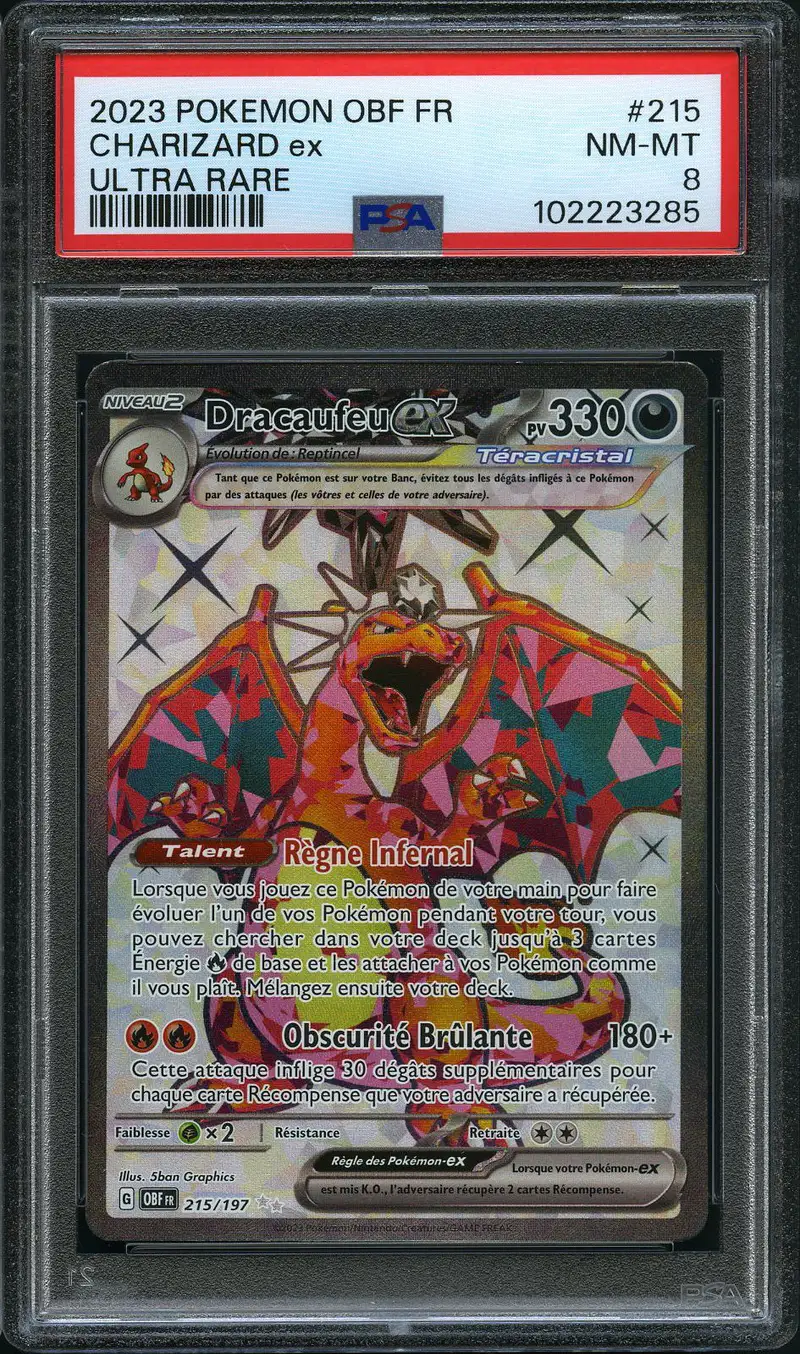 PSA 8 Dracaufeu Ex