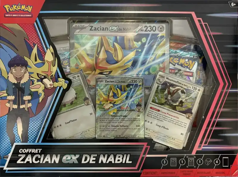 Coffret Zacian Ex de Nabil