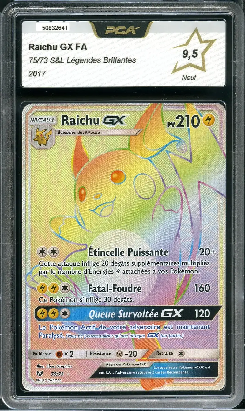 PCA 9.5 Raichu Gx Rainbow
