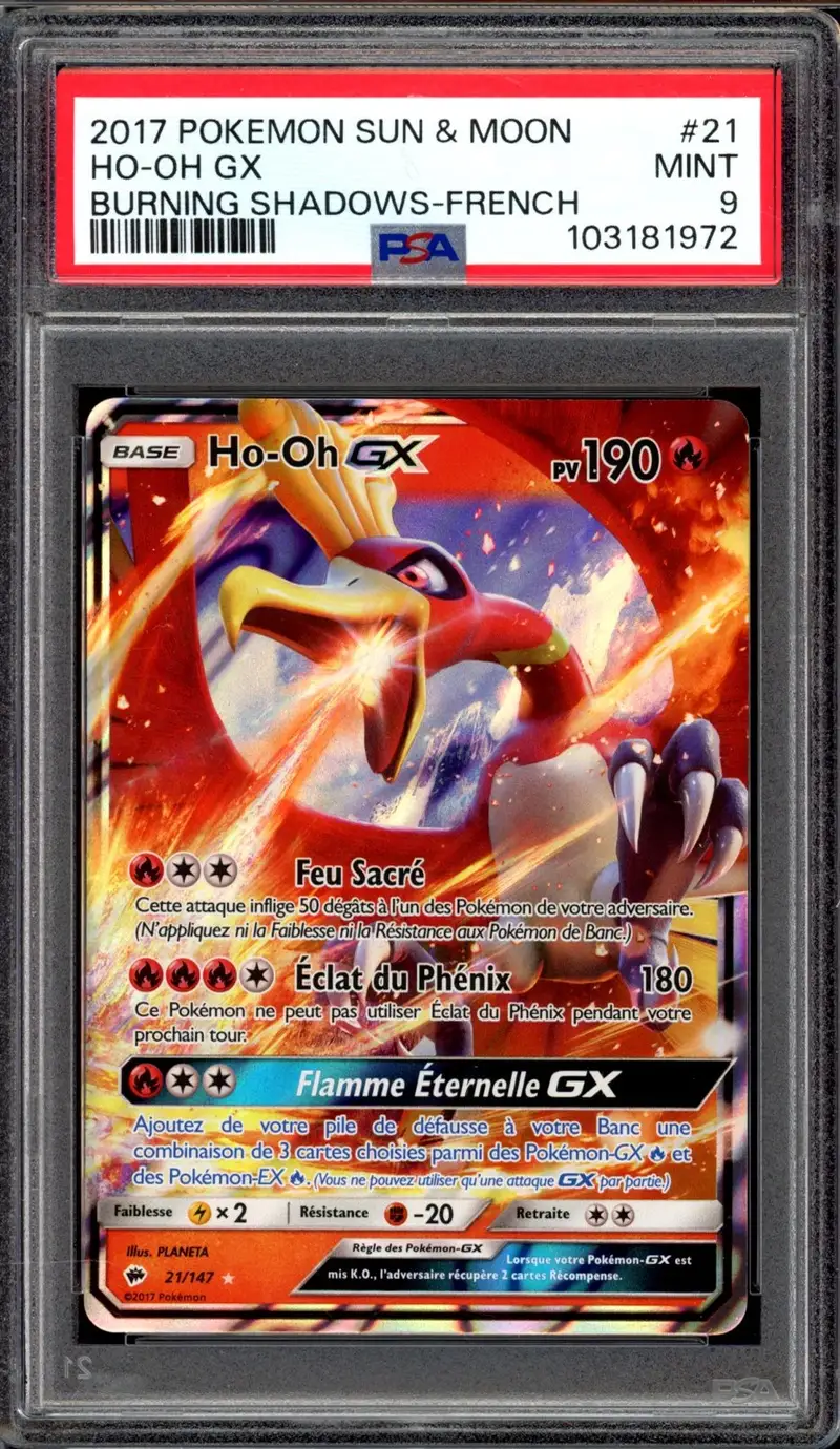 PSA 9 Ho-Oh Gx