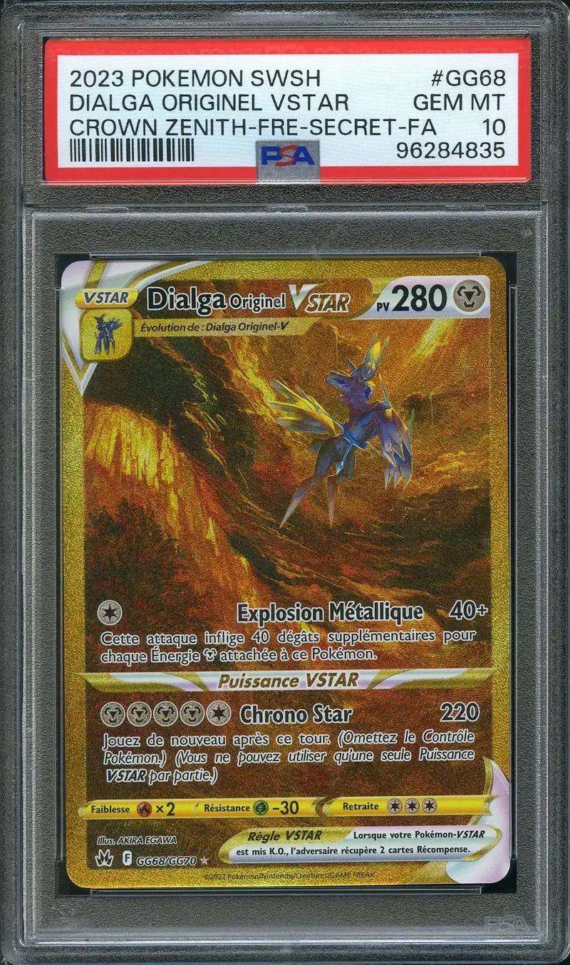 PSA 10 Dialga Originel VStar Gold