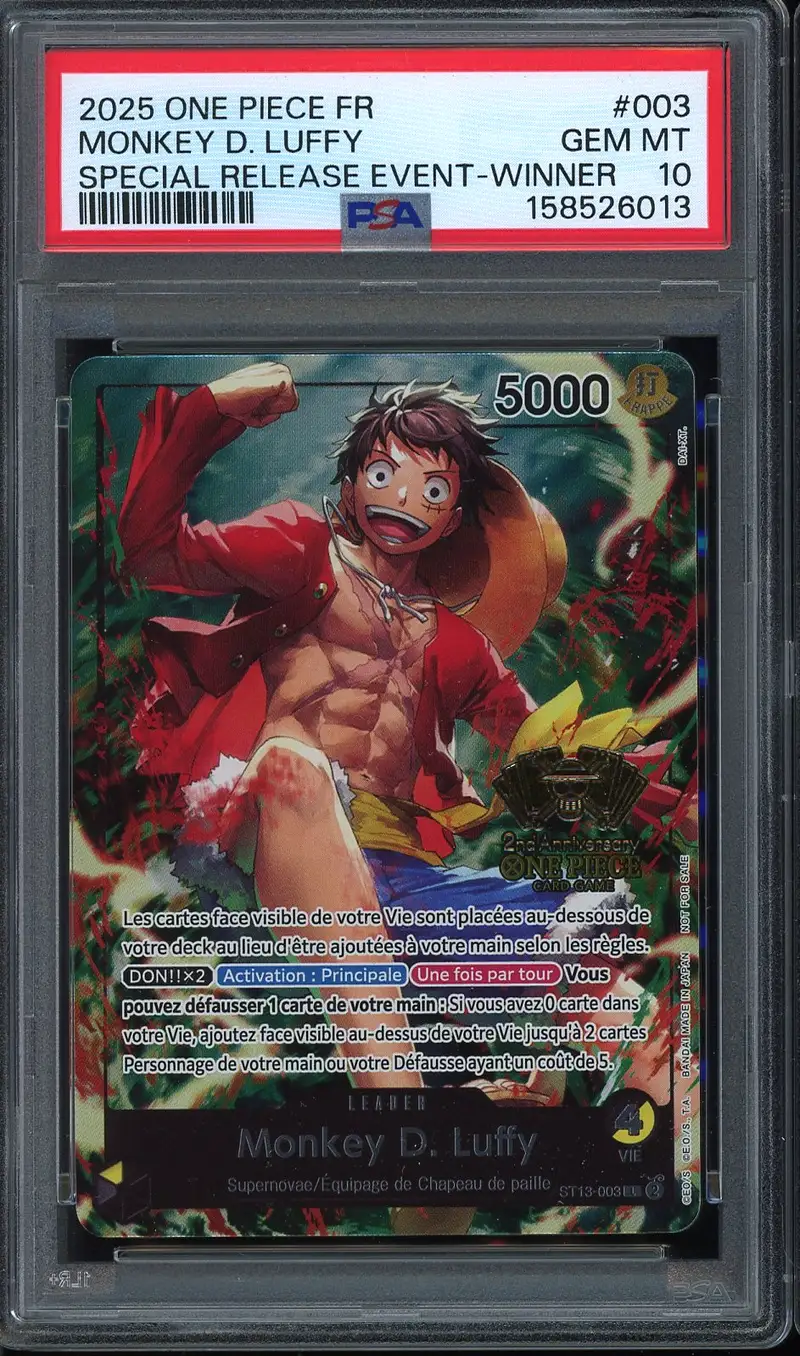 PSA 10 Monkey D. Luffy