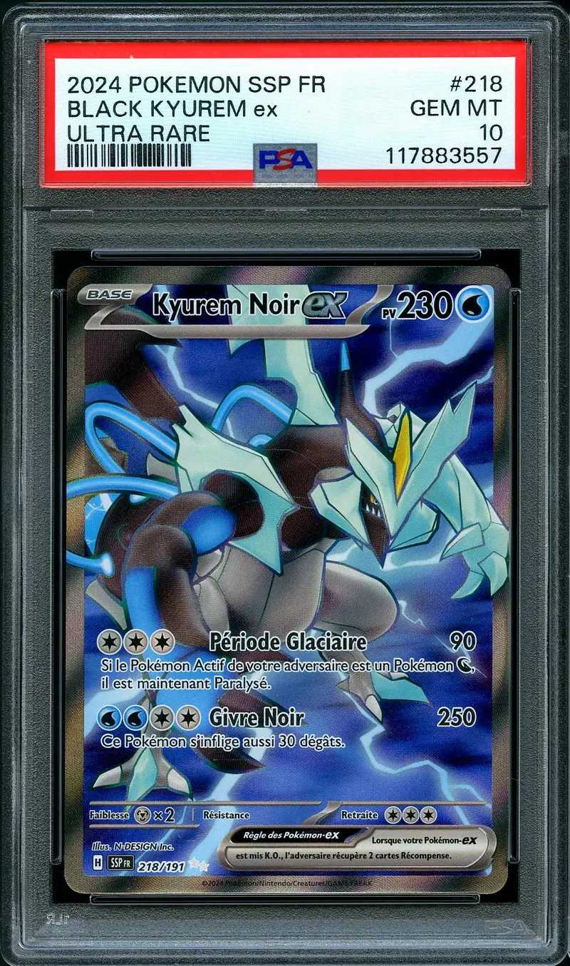 PSA 10 Kyurem Noir Ex