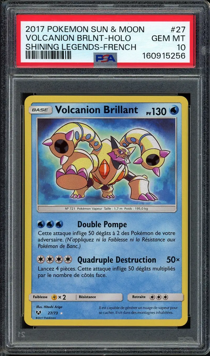 PSA 10 Volcanion Brillant