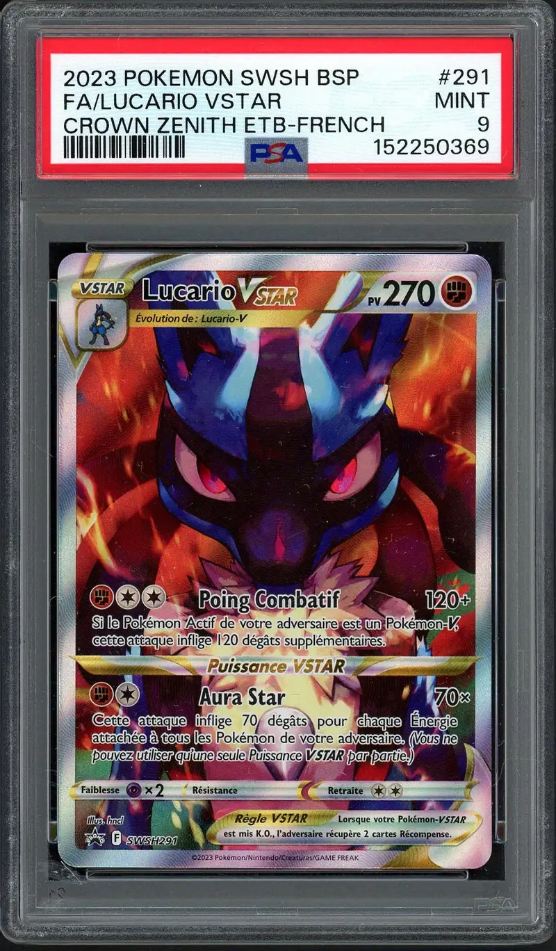 PSA 9 Lucario VStar