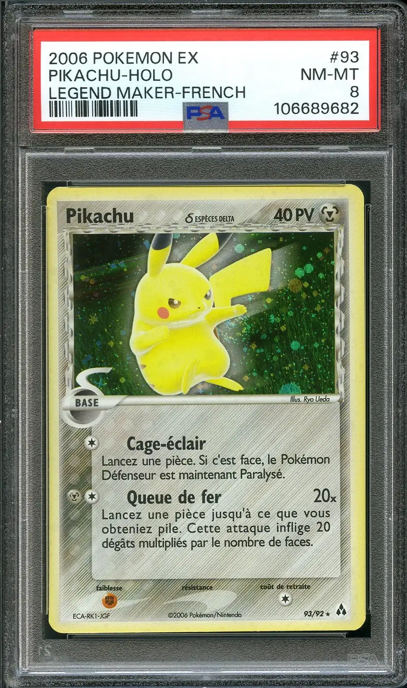 PSA 8 Pikachu Holo