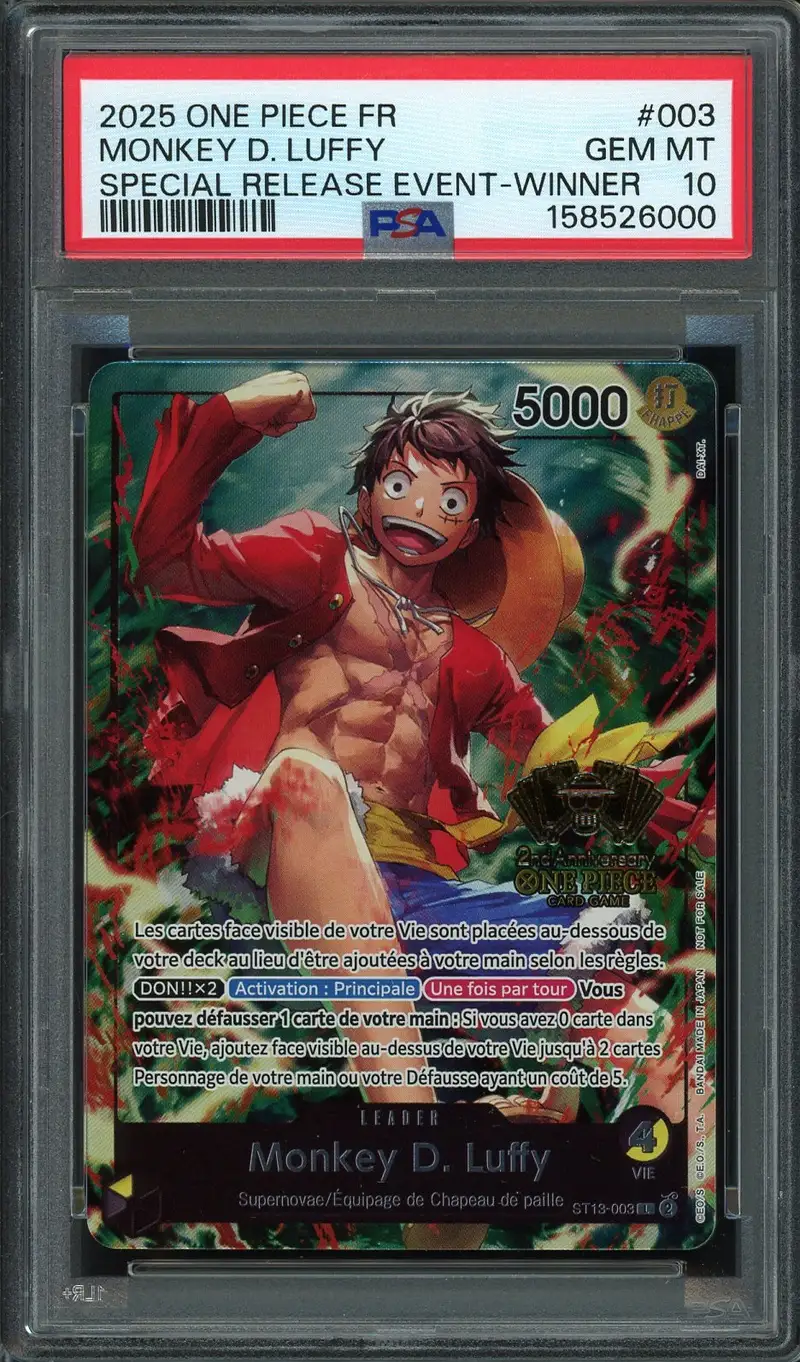 PSA 10 Monkey D. Luffy