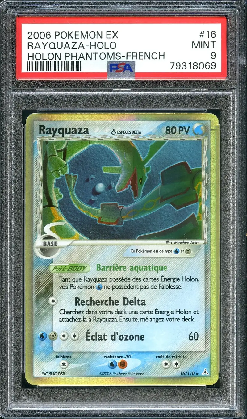 PSA 9 Rayquaza Holo