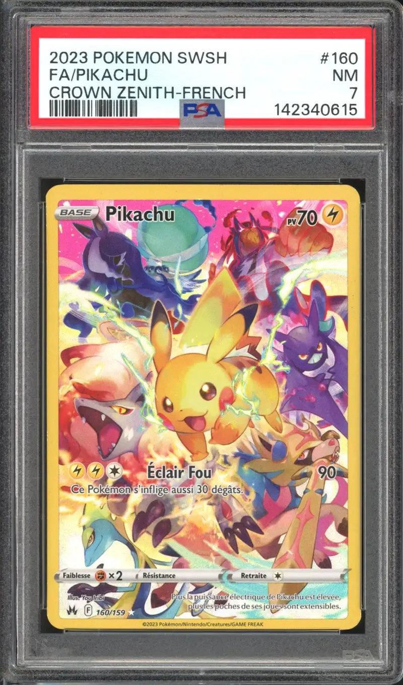PSA 7 Pikachu