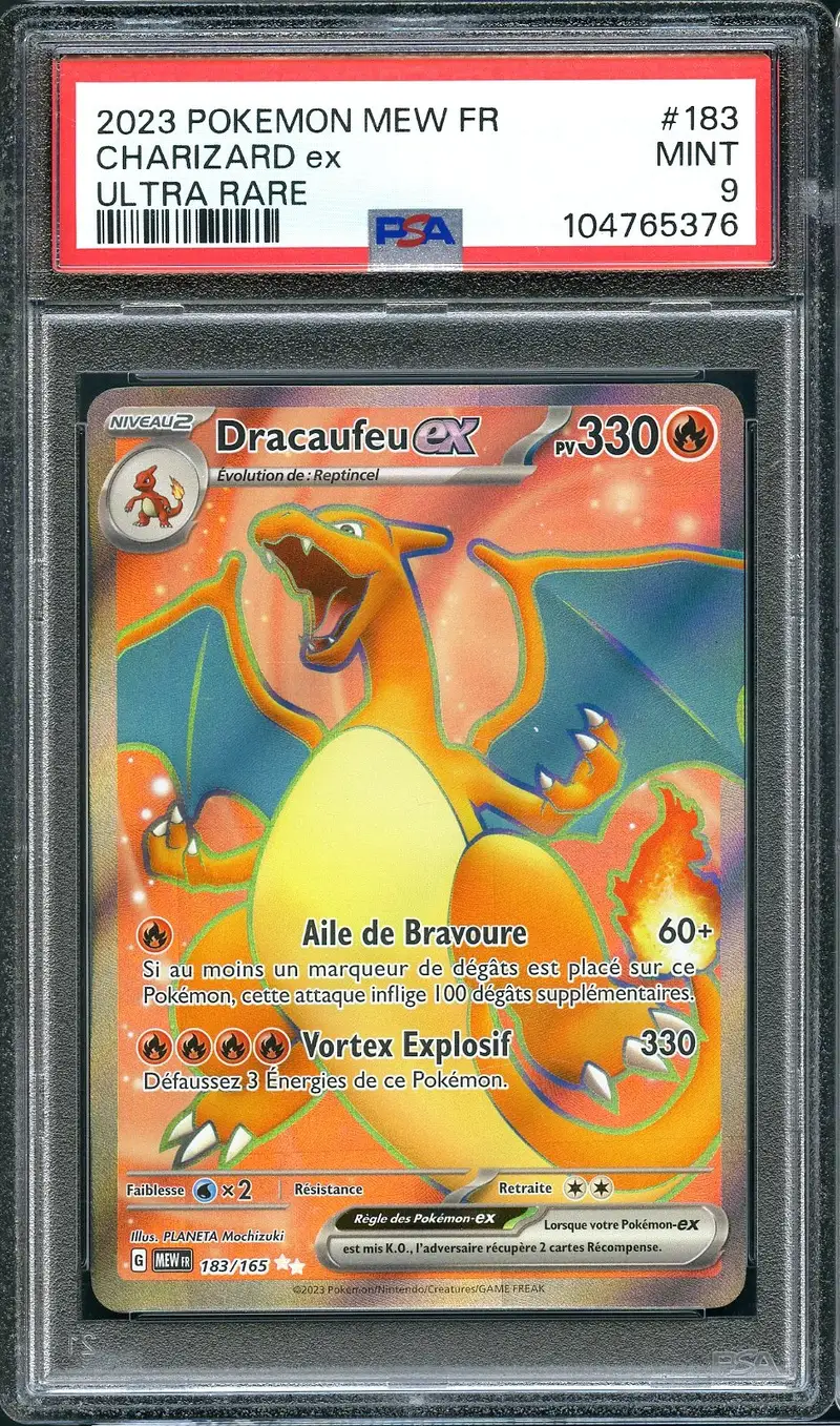 PSA 9 Dracaufeu Ex