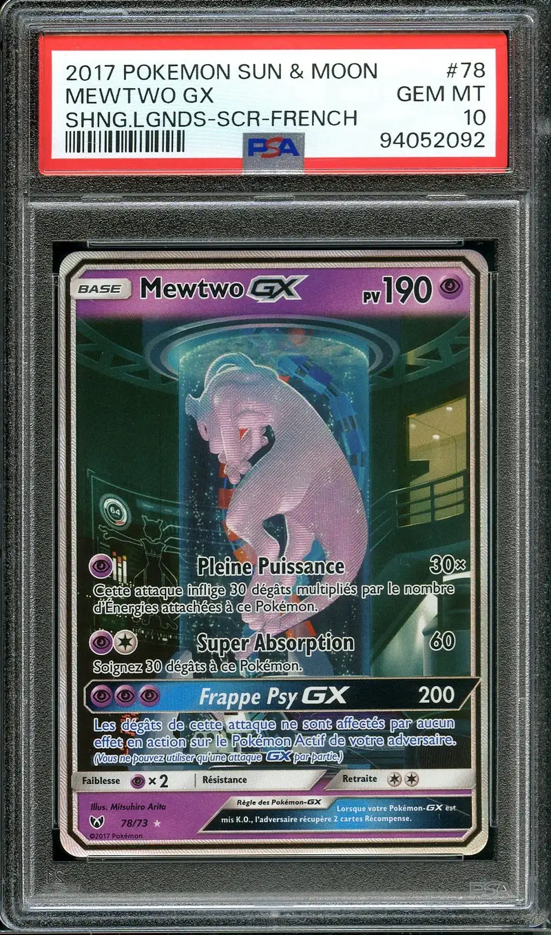 PSA 10 Mewtwo Gx