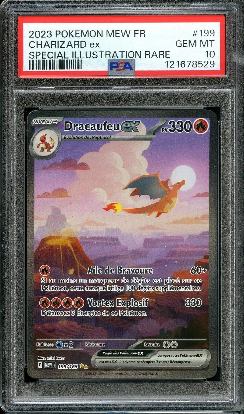 PSA 10 Dracaufeu Ex