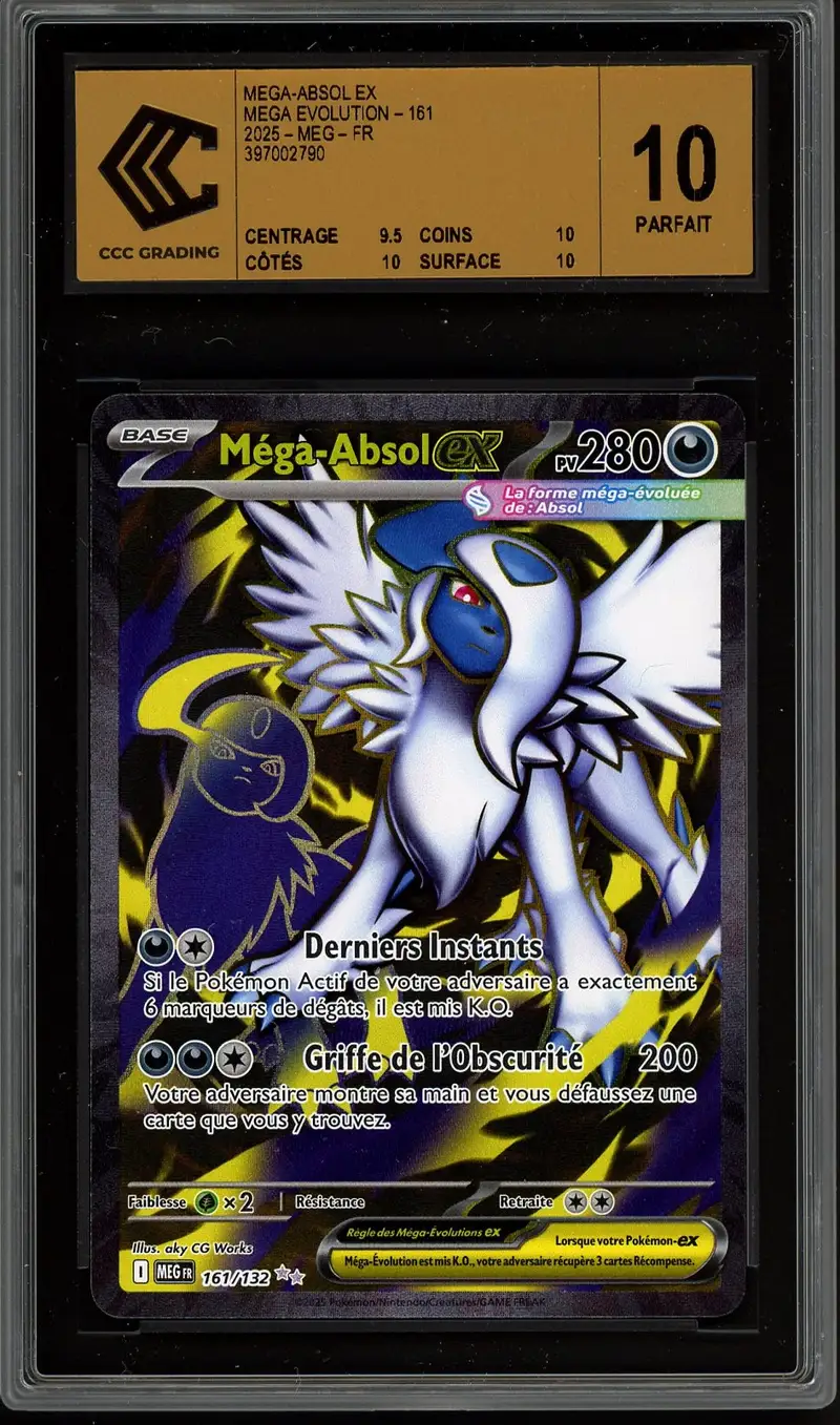 pokemon cards mega absol ex (Mega Rising 151) Darkness Darkness M Absol EX XY63 -