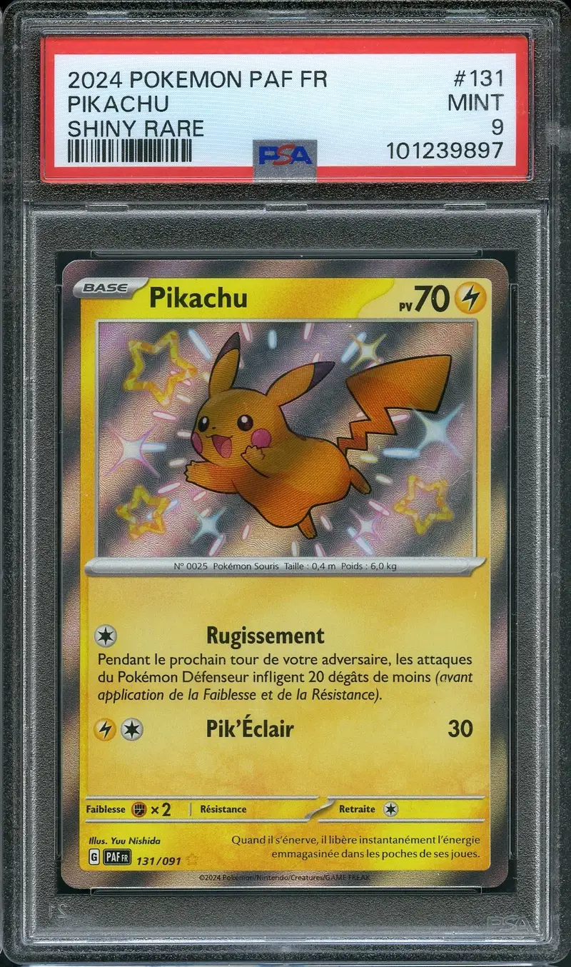 PSA 9 Pikachu Shiny