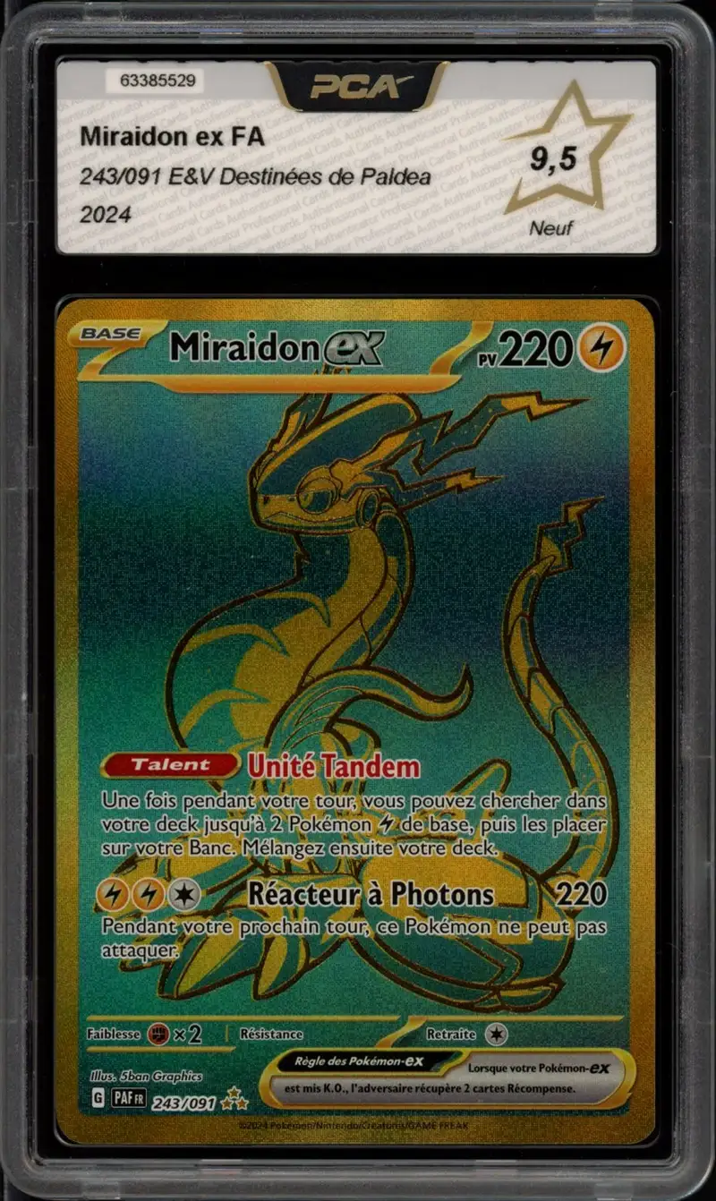 PCA 9.5 Miraidon Ex Gold