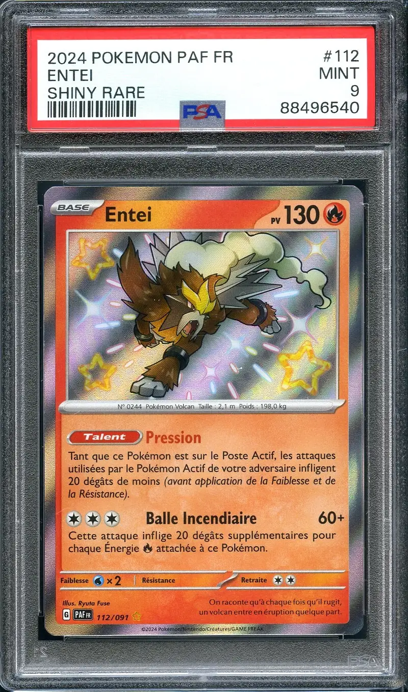 PSA 9 Entei Shiny