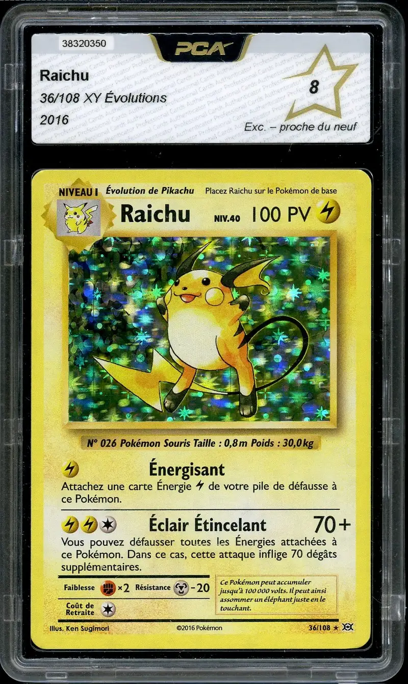 PCA 8 Raichu Holo