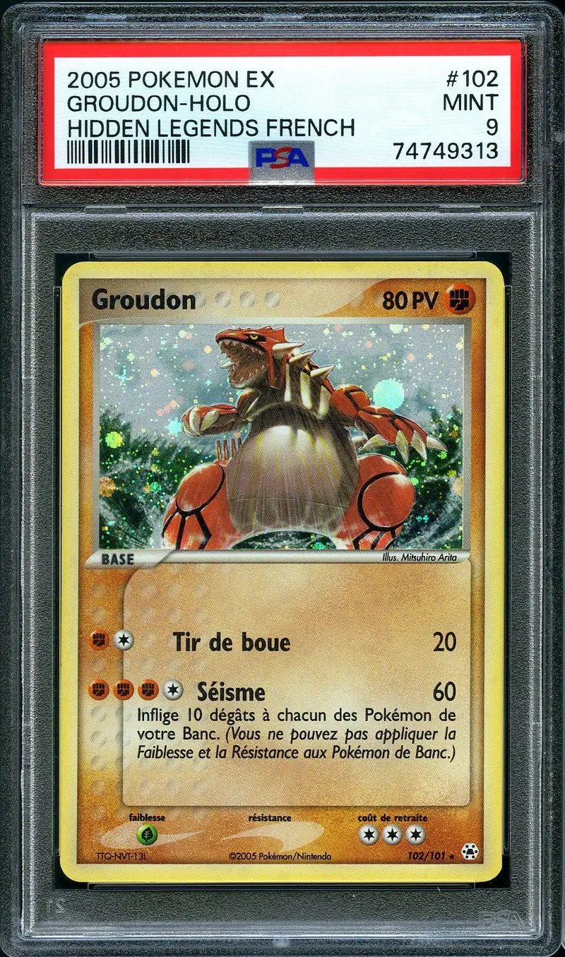 PSA 9 Groudon Holo