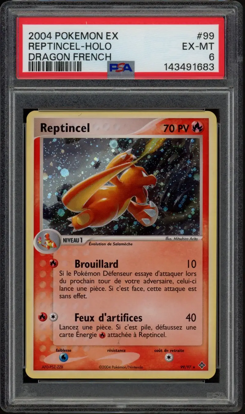 PSA 6 Reptincel Holo