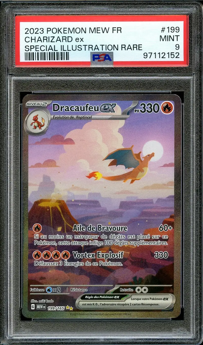 PSA 9 Dracaufeu Ex